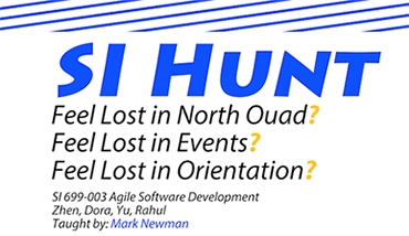 SI Hunt Logo created by team member Yu Qin for SI Student Expo Poster